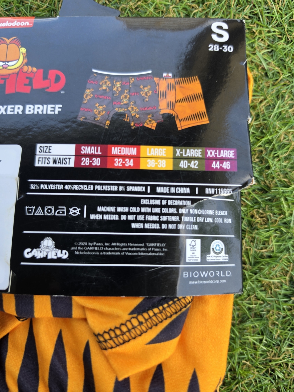 Garfield Men's 2-Pack Boxer Briefs - Yellow & Gray - Picture 4 of 4